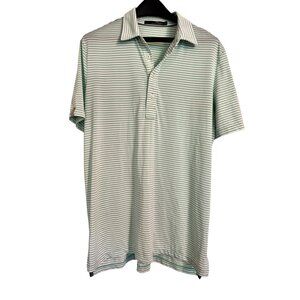 Ralph Lauren Black Label Polo Size Large Striped Stretch Shirt EUC